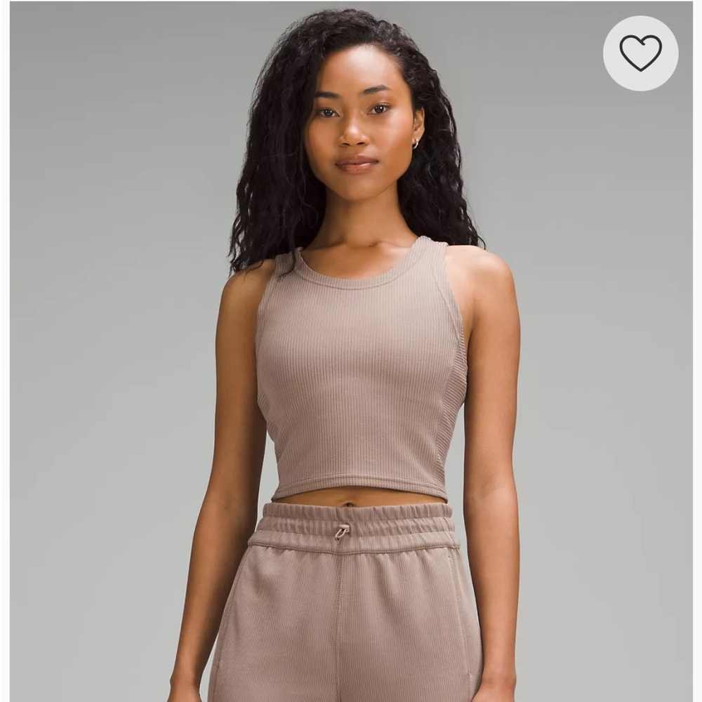 Ribbed softstreme cropped tank